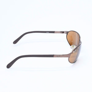 RAYBAN レイバン サングラス W3160 イタリア製 メタル ラバー ブラウン ブロンズ金具 美品 中古 4a008625
