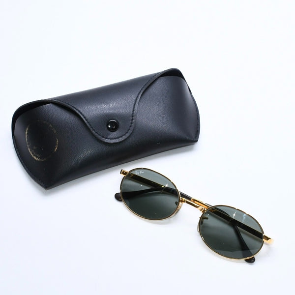 極美品 RAYBAN レイバン オーバル型 サングラス BY ASAP ROCKY RB3931 メタル ゴールド金具 中古 4a008460
