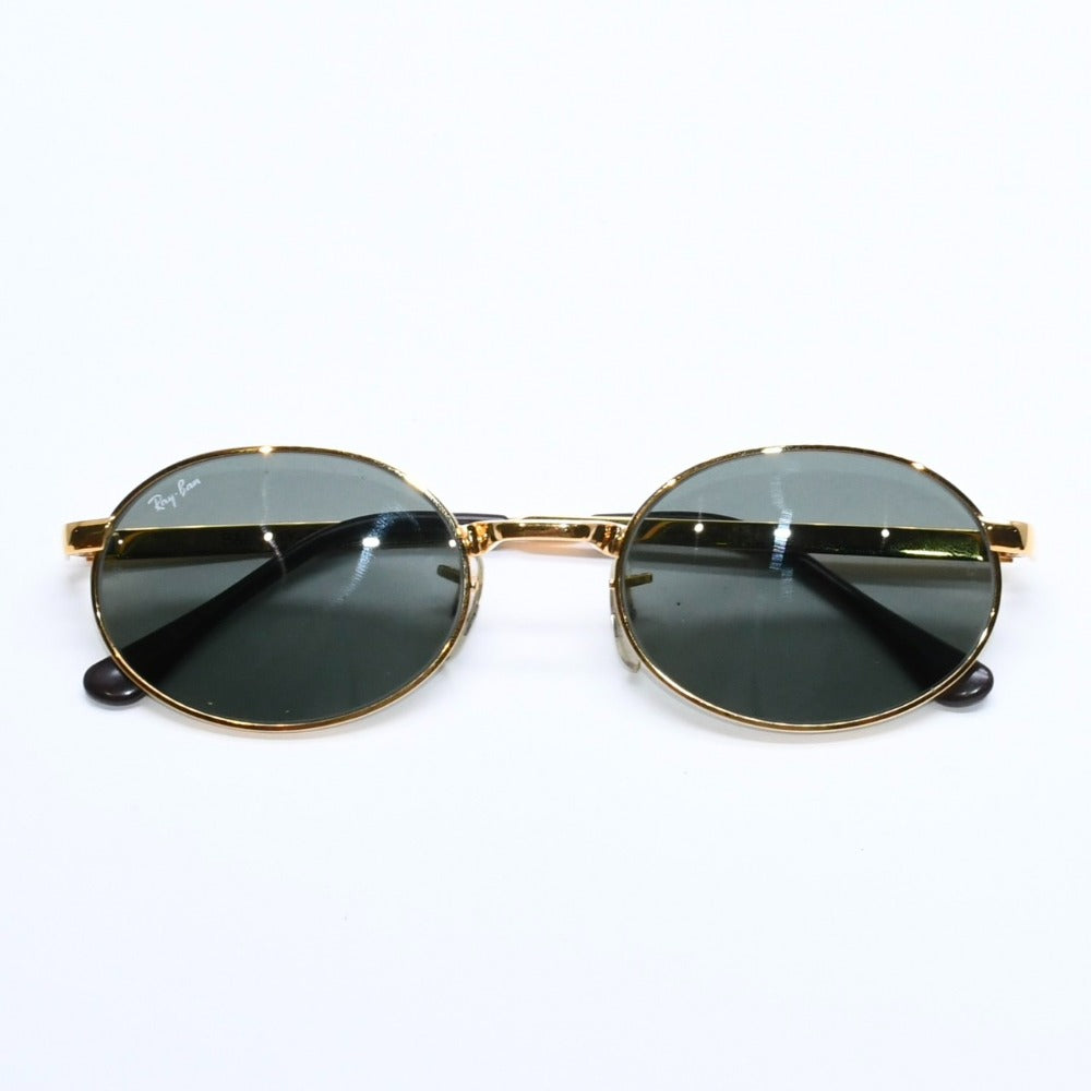 Very good condition RAYBAN oval sunglasses BY ASAP ROCKY RB3931 metal gold hardware used 4a008460