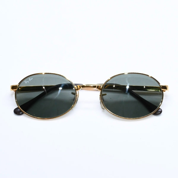極美品 RAYBAN レイバン オーバル型 サングラス BY ASAP ROCKY RB3931 メタル ゴールド金具 中古 4a008460