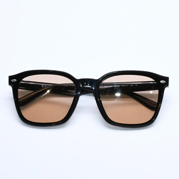 極美品 RAYBAN レイバン サングラス メガネ RB4392D アセテート メタル ブラック ブラウン ブロンズ金具 サイズ66◻︎17 中古 4a009090