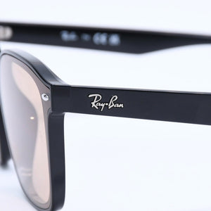 極美品 RAYBAN レイバン サングラス メガネ RB4392D アセテート メタル ブラック ブラウン ブロンズ金具 サイズ66◻︎17 中古 4a009090