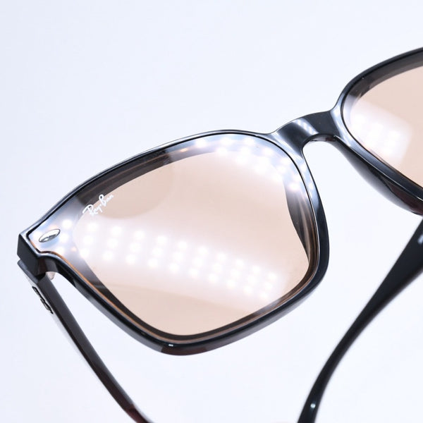 極美品 RAYBAN レイバン サングラス メガネ RB4392D アセテート メタル ブラック ブラウン ブロンズ金具 サイズ66◻︎17 中古 4a009090