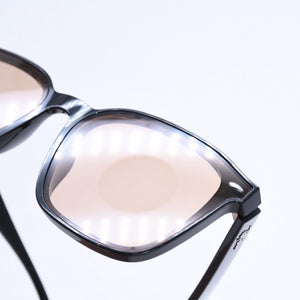 極美品 RAYBAN レイバン サングラス メガネ RB4392D アセテート メタル ブラック ブラウン ブロンズ金具 サイズ66◻︎17 中古 4a009090