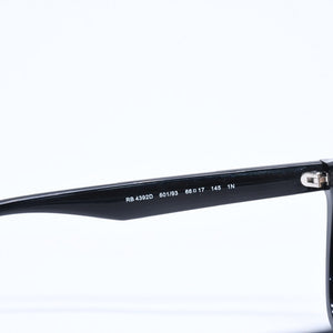 極美品 RAYBAN レイバン サングラス メガネ RB4392D アセテート メタル ブラック ブラウン ブロンズ金具 サイズ66◻︎17 中古 4a009090