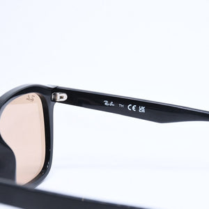 極美品 RAYBAN レイバン サングラス メガネ RB4392D アセテート メタル ブラック ブラウン ブロンズ金具 サイズ66◻︎17 中古 4a009090