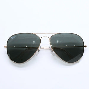 極美品 Ray-Ban レイバン サングラス アイウェア ティアドロップ BR 3025 L0205 サイズ58□14 135 ゴールド 中古 4a008627