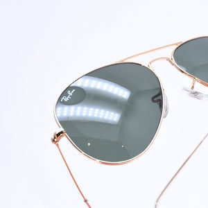 極美品 Ray-Ban レイバン サングラス アイウェア ティアドロップ BR 3025 L0205 サイズ58□14 135 ゴールド 中古 4a008627