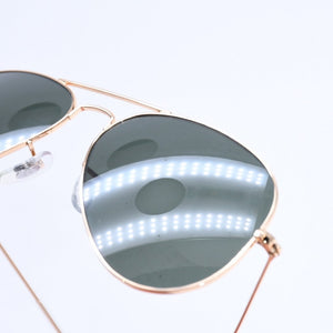極美品 Ray-Ban レイバン サングラス アイウェア ティアドロップ BR 3025 L0205 サイズ58□14 135 ゴールド 中古 4a008627