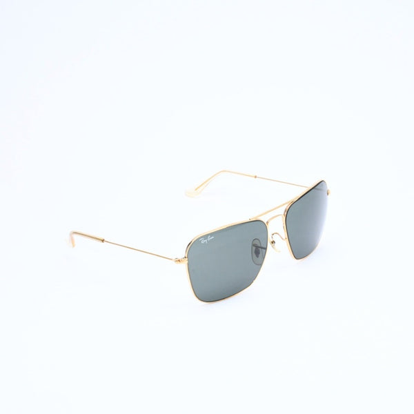 RAYBAN レイバン キャラバン サングラス ダブルブリッジフレーム スクエア型 メタル ゴールド金具 美品 中古 4a008618