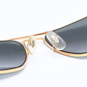 RAYBAN レイバン キャラバン サングラス ダブルブリッジフレーム スクエア型 メタル ゴールド金具 美品 中古 4a008618
