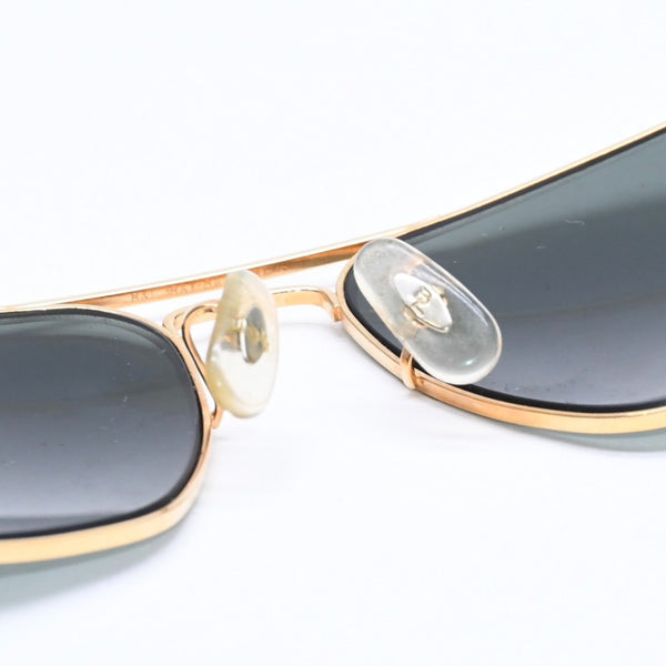 RAYBAN レイバン キャラバン サングラス ダブルブリッジフレーム スクエア型 メタル ゴールド金具 美品 中古 4a008618