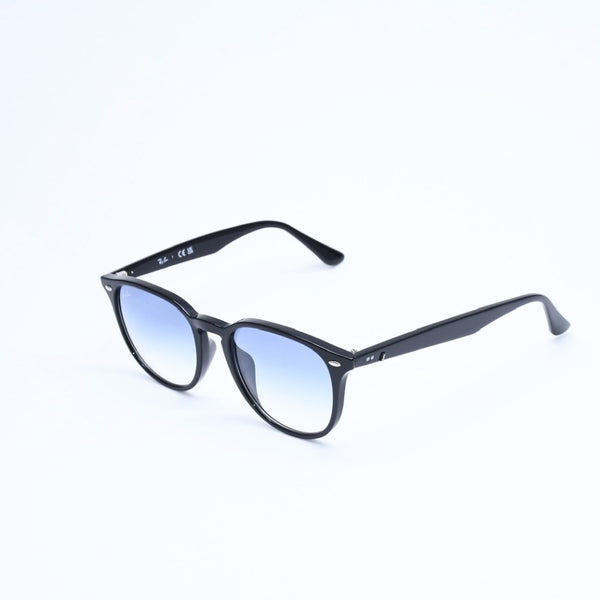RAYBAN レイバン ボストンシェイプ サングラス RB4259F アセテート ブラック ブルー シルバー金具 サイズ53□20 美品 中古 4a008629