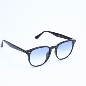 RAYBAN レイバン ボストンシェイプ サングラス RB4259F アセテート ブラック ブルー シルバー金具 サイズ53□20 美品 中古 4a008629