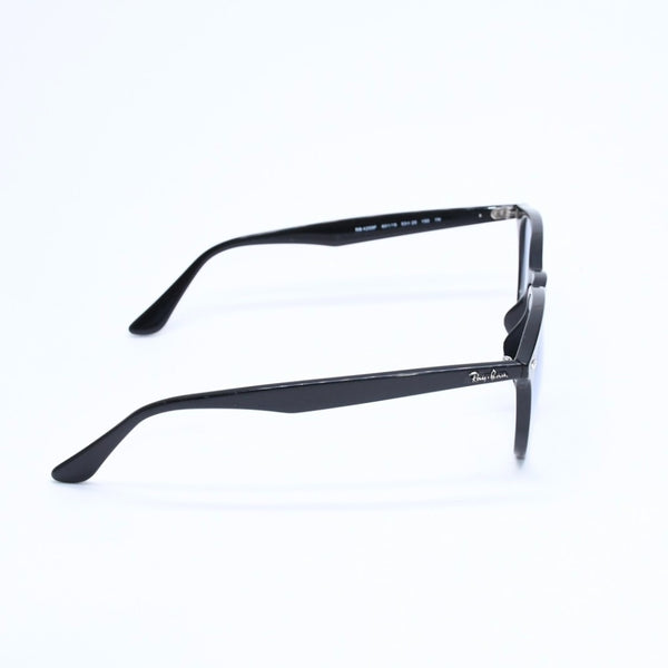 RAYBAN レイバン ボストンシェイプ サングラス RB4259F アセテート ブラック ブルー シルバー金具 サイズ53□20 美品 中古 4a008629