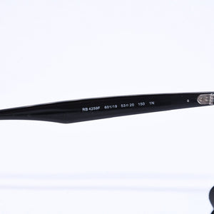 RAYBAN レイバン ボストンシェイプ サングラス RB4259F アセテート ブラック ブルー シルバー金具 サイズ53□20 美品 中古 4a008629