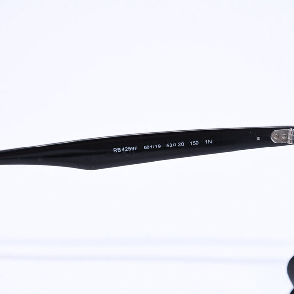 RAYBAN レイバン ボストンシェイプ サングラス RB4259F アセテート ブラック ブルー シルバー金具 サイズ53□20 美品 中古 4a008629