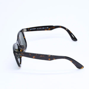 RAYBAN レイバン ウェイフェーラー サングラス RB2140-F イタリア製 アセテート ブラウン シルバー金具 美品 中古 4a008622
