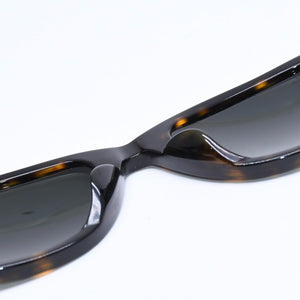 RAYBAN レイバン ウェイフェーラー サングラス RB2140-F イタリア製 アセテート ブラウン シルバー金具 美品 中古 4a008622
