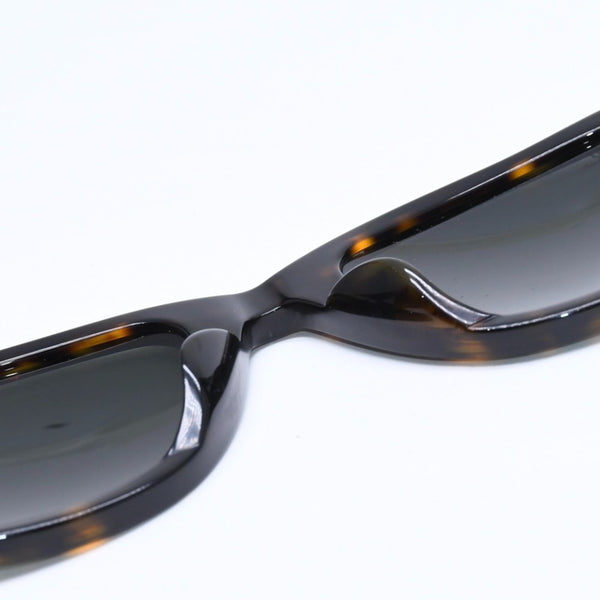 RAYBAN レイバン ウェイフェーラー サングラス RB2140-F イタリア製 アセテート ブラウン シルバー金具 美品 中古 4a008622