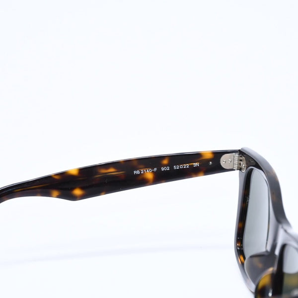 RAYBAN レイバン ウェイフェーラー サングラス RB2140-F イタリア製 アセテート ブラウン シルバー金具 美品 中古 4a008622