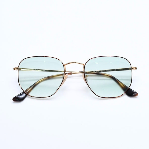 極美品 RAYBAN レイバン サングラス メガネ RB6448 メタル ゴールド グリーン サイズ51◻︎21 ゴールド金具 中古 4a008492