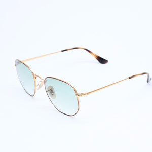 極美品 RAYBAN レイバン サングラス メガネ RB6448 メタル ゴールド グリーン サイズ51◻︎21 ゴールド金具 中古 4a008492