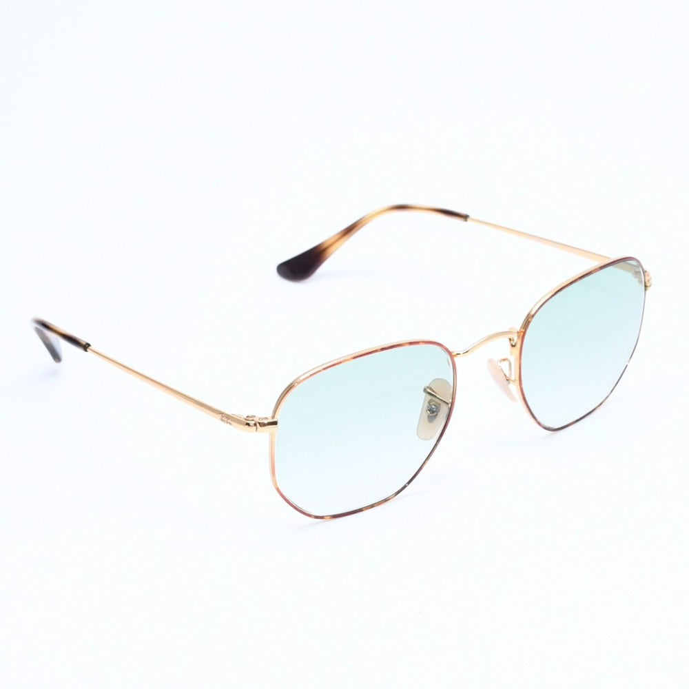 Mint condition RAYBAN sunglasses/eyeglasses RB6448 Metal Gold Green Size 51◻21 Gold hardware Used 4a008492