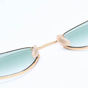極美品 RAYBAN レイバン サングラス メガネ RB6448 メタル ゴールド グリーン サイズ51◻︎21 ゴールド金具 中古 4a008492