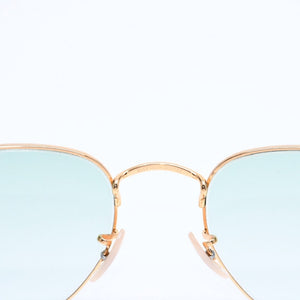 極美品 RAYBAN レイバン サングラス メガネ RB6448 メタル ゴールド グリーン サイズ51◻︎21 ゴールド金具 中古 4a008492
