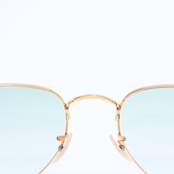 極美品 RAYBAN レイバン サングラス メガネ RB6448 メタル ゴールド グリーン サイズ51◻︎21 ゴールド金具 中古 4a008492