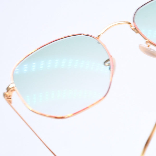 極美品 RAYBAN レイバン サングラス メガネ RB6448 メタル ゴールド グリーン サイズ51◻︎21 ゴールド金具 中古 4a008492