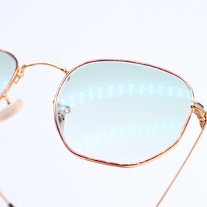 極美品 RAYBAN レイバン サングラス メガネ RB6448 メタル ゴールド グリーン サイズ51◻︎21 ゴールド金具 中古 4a008492