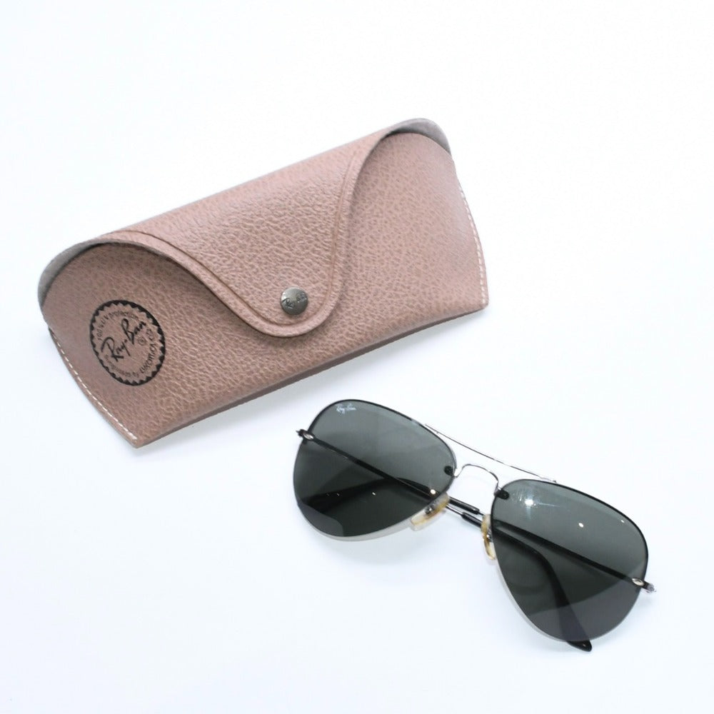 RAYBAN Ray-Ban Rimless Aviator Teardrop Sunglasses RB3214 Metal Metal Black Hardware Size 59◻14 Excellent condition, used item 4a008493