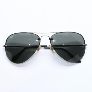 RAYBAN レイバン リムレスアビエーター ティアドロップ型 サングラス RB3214 メタル メタルブラック金具 サイズ59◻︎14 美品 中古 4a008493
