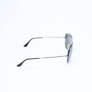 RAYBAN レイバン リムレスアビエーター ティアドロップ型 サングラス RB3214 メタル メタルブラック金具 サイズ59◻︎14 美品 中古 4a008493