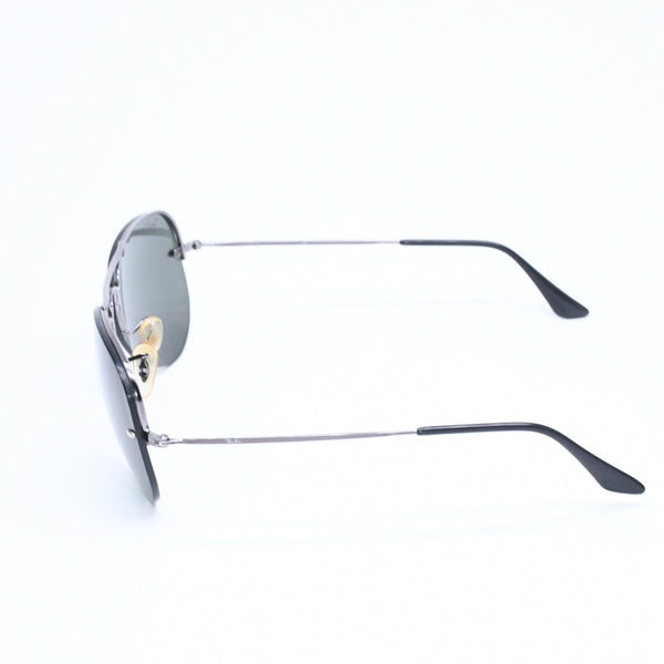 RAYBAN レイバン リムレスアビエーター ティアドロップ型 サングラス RB3214 メタル メタルブラック金具 サイズ59◻︎14 美品 中古 4a008493