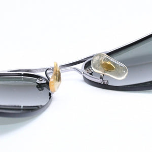 RAYBAN レイバン リムレスアビエーター ティアドロップ型 サングラス RB3214 メタル メタルブラック金具 サイズ59◻︎14 美品 中古 4a008493