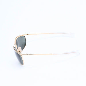極美品 Ray-Ban レイバン サングラス アイウェア RB 3119-M 001/31 サイズ62□18 125 カラーレンズ ゴールド 中古 4a008631