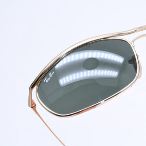 極美品 Ray-Ban レイバン サングラス アイウェア RB 3119-M 001/31 サイズ62□18 125 カラーレンズ ゴールド 中古 4a008631