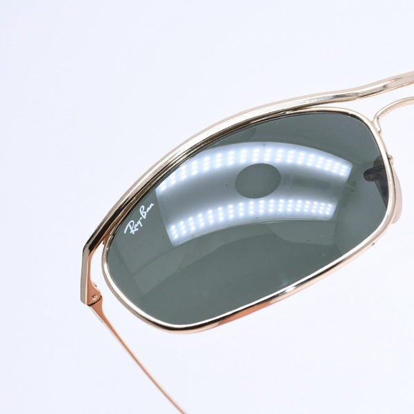 極美品 Ray-Ban レイバン サングラス アイウェア RB 3119-M 001/31 サイズ62□18 125 カラーレンズ ゴールド 中古 4a008631