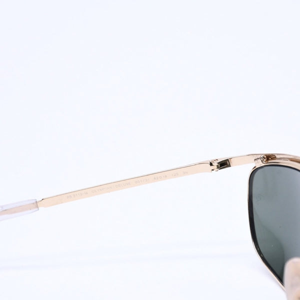 極美品 Ray-Ban レイバン サングラス アイウェア RB 3119-M 001/31 サイズ62□18 125 カラーレンズ ゴールド 中古 4a008631