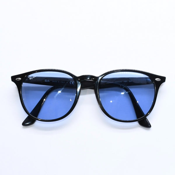 極美品 RAYBAN レイバン サングラス RB 4259 イタリア製 メタル ブラック ブルー シルバー金具 中古 4a008619