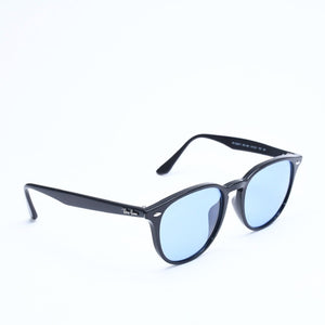 極美品 RAYBAN レイバン サングラス RB 4259 イタリア製 メタル ブラック ブルー シルバー金具 中古 4a008619