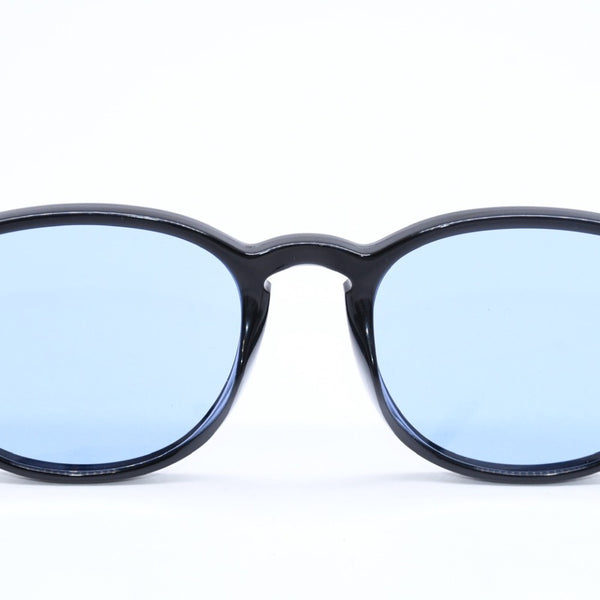 極美品 RAYBAN レイバン サングラス RB 4259 イタリア製 メタル ブラック ブルー シルバー金具 中古 4a008619