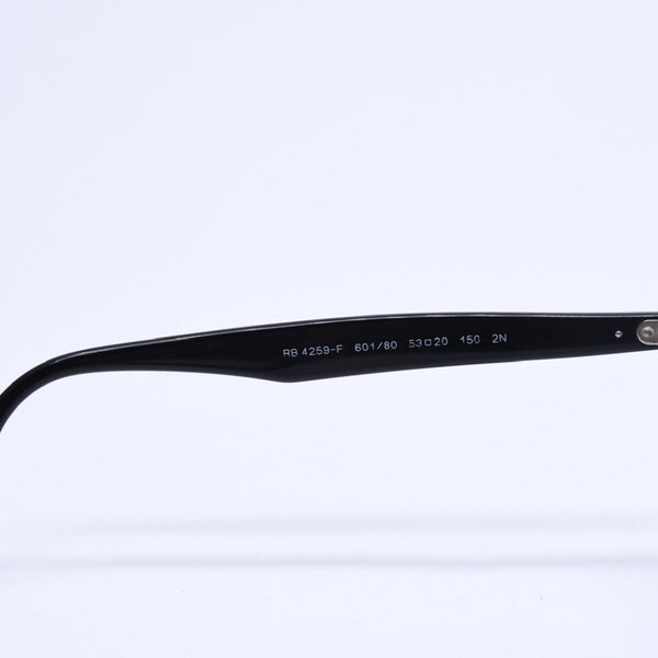 極美品 RAYBAN レイバン サングラス RB 4259 イタリア製 メタル ブラック ブルー シルバー金具 中古 4a008619