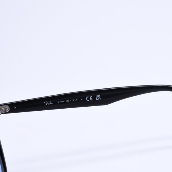 極美品 RAYBAN レイバン サングラス RB 4259 イタリア製 メタル ブラック ブルー シルバー金具 中古 4a008619