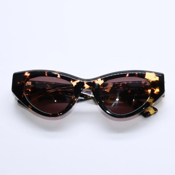 極美品 BOTTEGA VENETA ボッテガヴェネタ サングラス アイウェア BV1142S 002 サイズ49◻︎22-140 ブラウン ゴールド金具 中古 4a009215