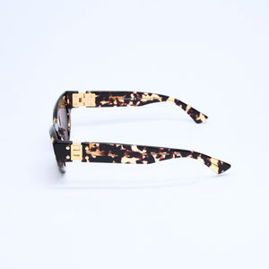 極美品 BOTTEGA VENETA ボッテガヴェネタ サングラス アイウェア BV1142S 002 サイズ49◻︎22-140 ブラウン ゴールド金具 中古 4a009215