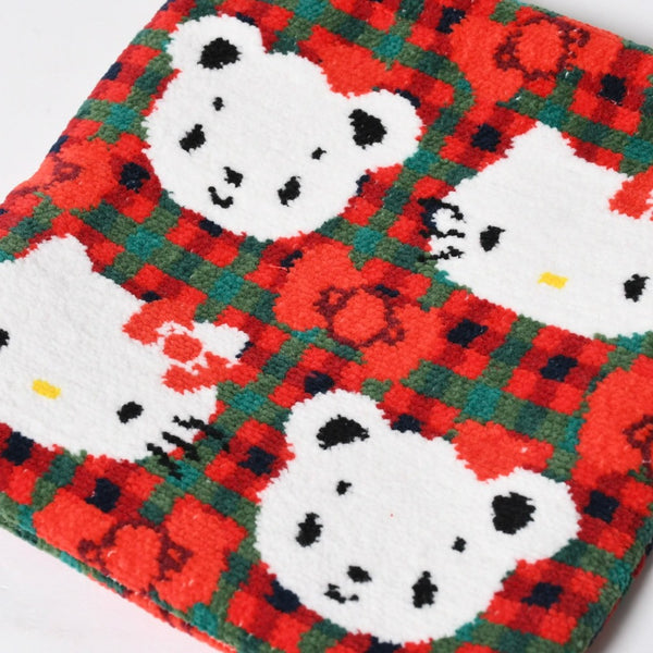 新品未使用 familiar ファミリア × HELLO KITTY ハローキティ 巾着 770347 XF チェック柄 中古 4a009217